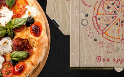La différence entre boîte à pizza à angles carrés et angles cassés